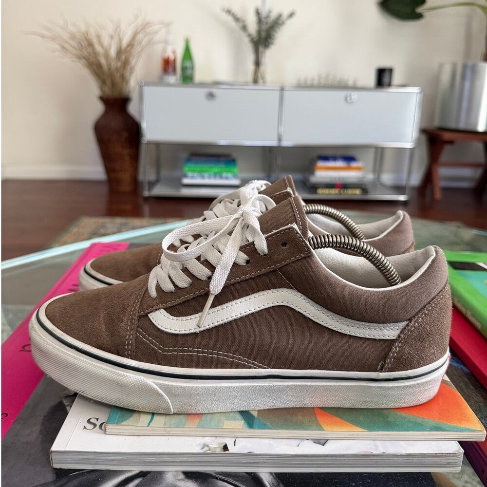 Vans Old Skool Brown Suede Sneakers